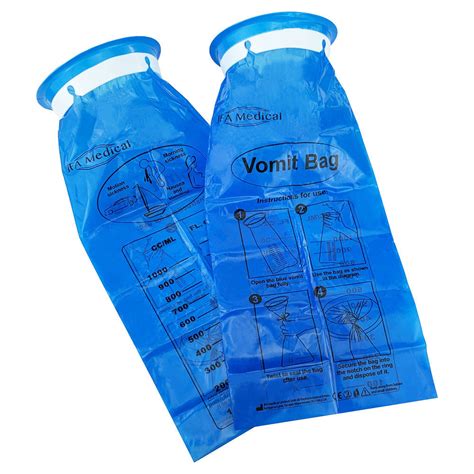 disposable vomit bags.